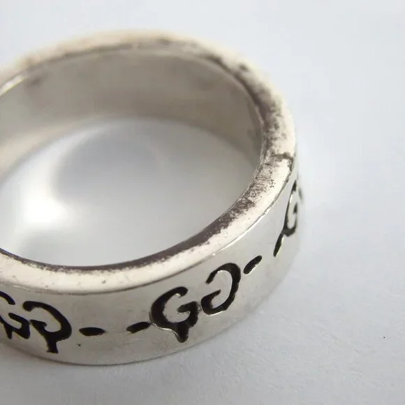 Authentic GUCCI skull icon ring Ag925[Used] - Picture 7 of 7